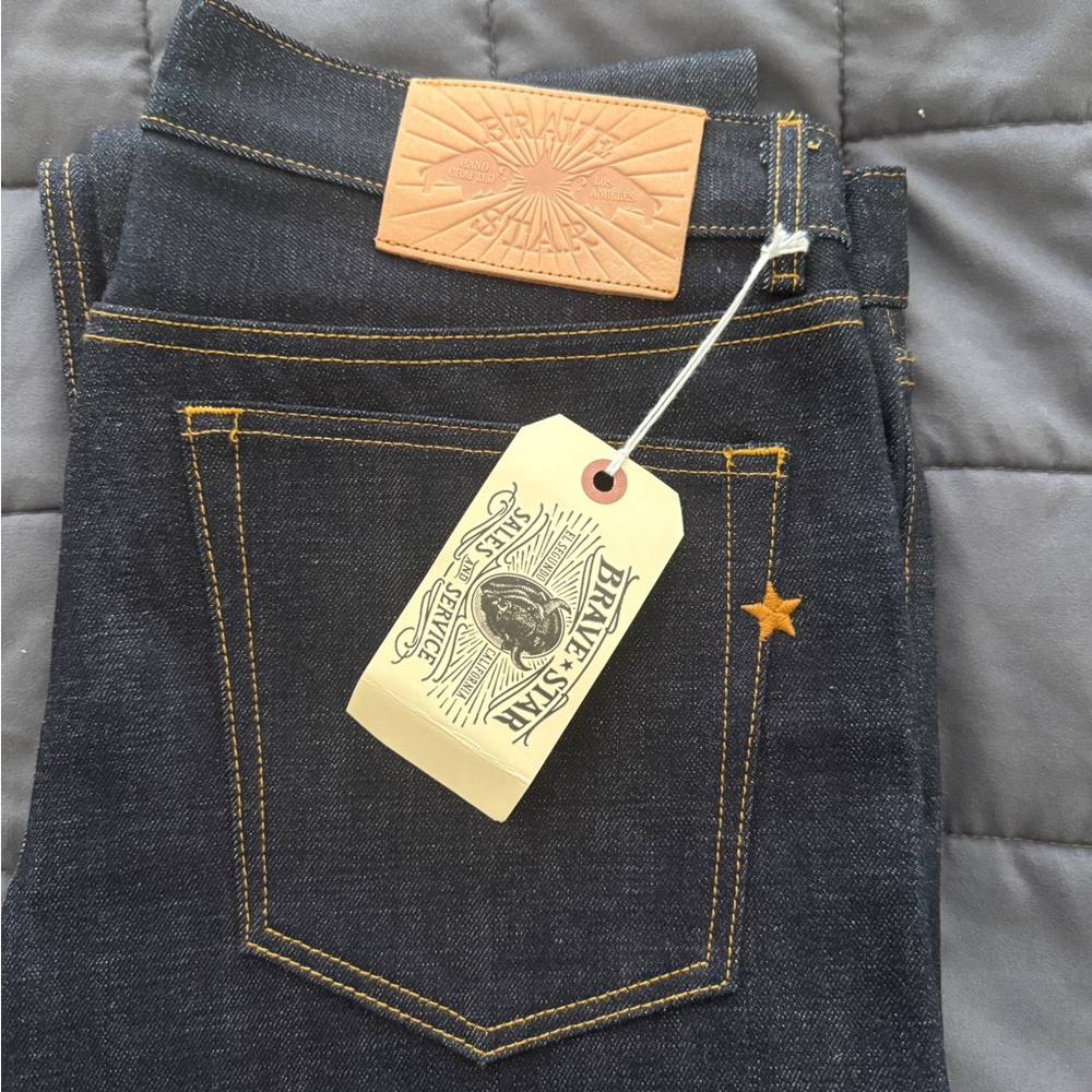 Brave Star Men's Slim Taper Jeans - 15oz “Heavy Sky ll” (Brand New) - Picture 3 of 3